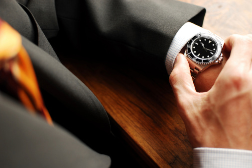 businessman and watch